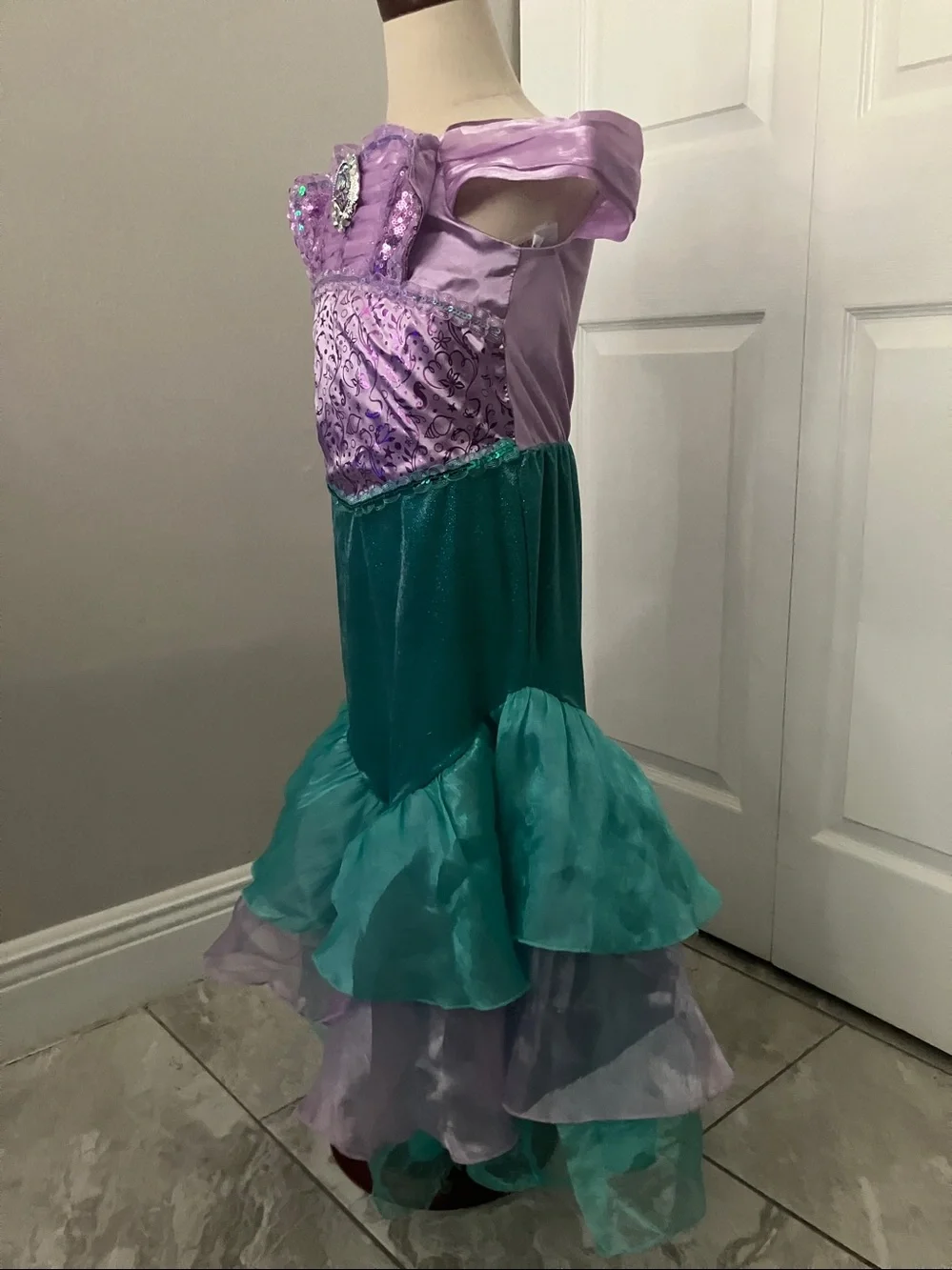 Disney Girls Ariel Costume Dress Up Halloween Birthday Play | 5-6